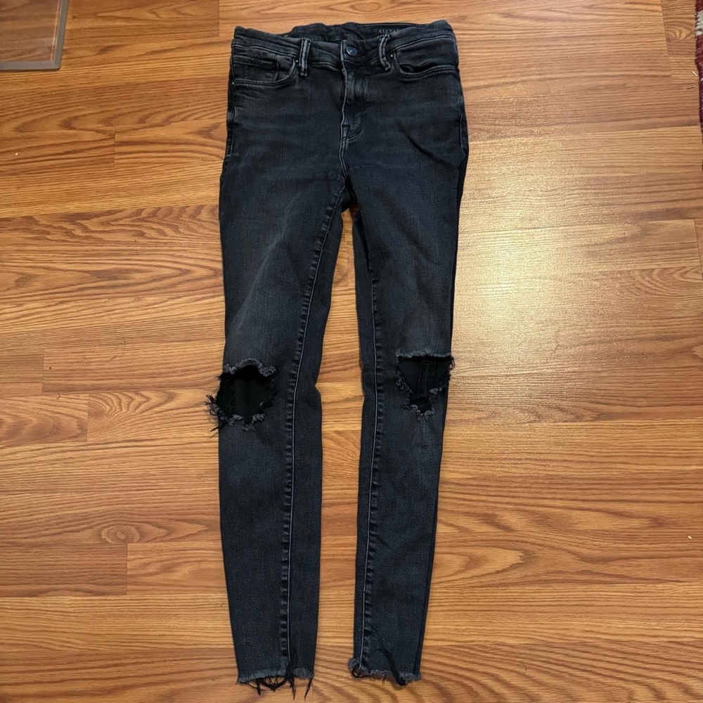 All Saints‎ Black Distressed Women's Grace Jeans W27